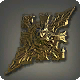 Gold-Ohrringe des einsamen Wolfes
