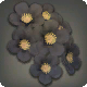 Schwarze Kirschbl&uuml;ten-Haarspange