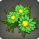 Gr&uuml;ne G&auml;nsebl&uuml;mchen-Haarspange