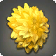 Gelbe Dahlien-Haarspange