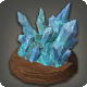 Blauer Naturkristall