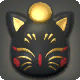 Schwarze Mogry-Maske