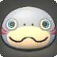 Lackierte Namazuo-Maske