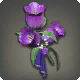 Violette Glockenblumen-Haarspange