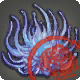 Inspizierte blaue Federfall-Medusa