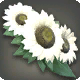 Wei&szlig;e Sonnenblumen-Haarspange