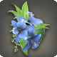 Blaue Cattleya-Haarspange
