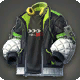 Neonpuffer-Jacke