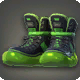 Neonpuffer-Schuhe