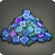 Blaues Facettengras
