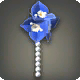 Blauer Drillingsblumen-Ohrring