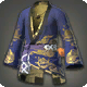 Herren-Yukata (Blaue Flamme)