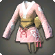 Damen-Yukata (Rosa Schmetterling)