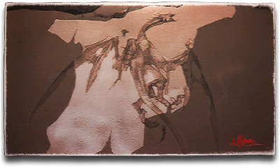 Ansicht: Skelett des Drachen
